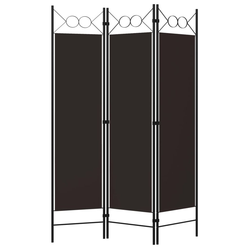 Tati 457.2cm H Folding Room Divider, Brown, 3