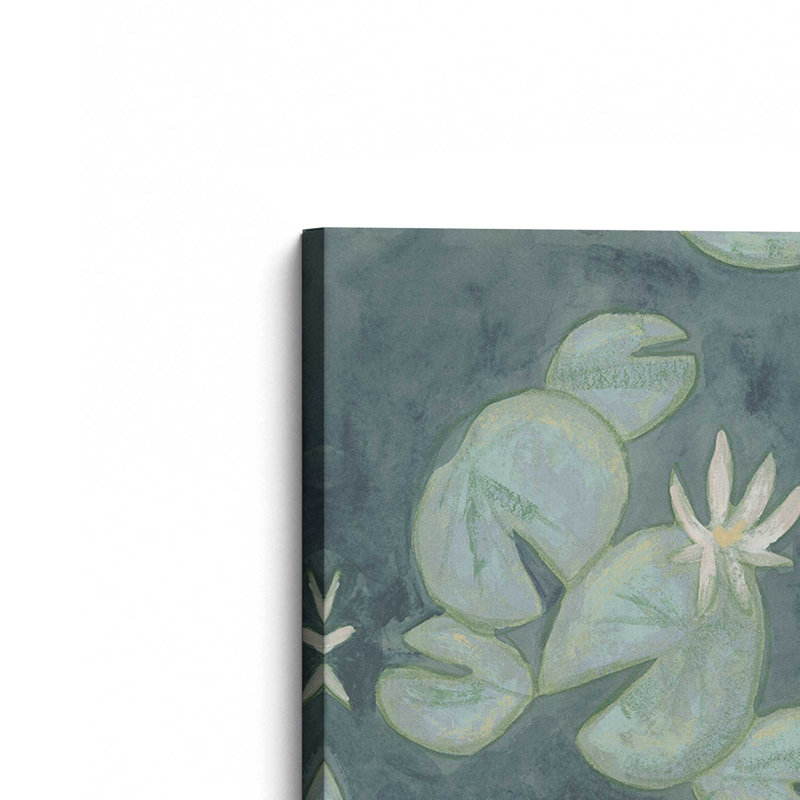 «Lilypad Pond I» par June Erica Vess, reproduction d'art sur toile, H 30 po x l 20 po