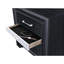 Black Nightstand With 2 Storage Drawers And 1 Jewellery Box Drawer Functional Organizer