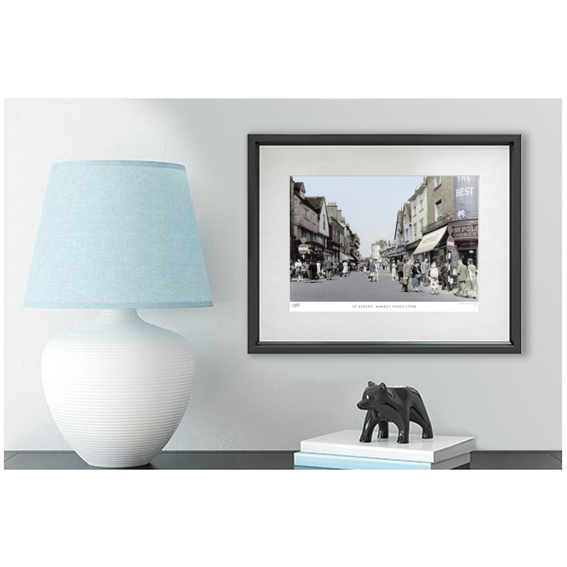 St Albans, Market Place C1950 by Francis Frith - Single Picture Frame Print, 45cm H x 60cm W x 2.3cm D
