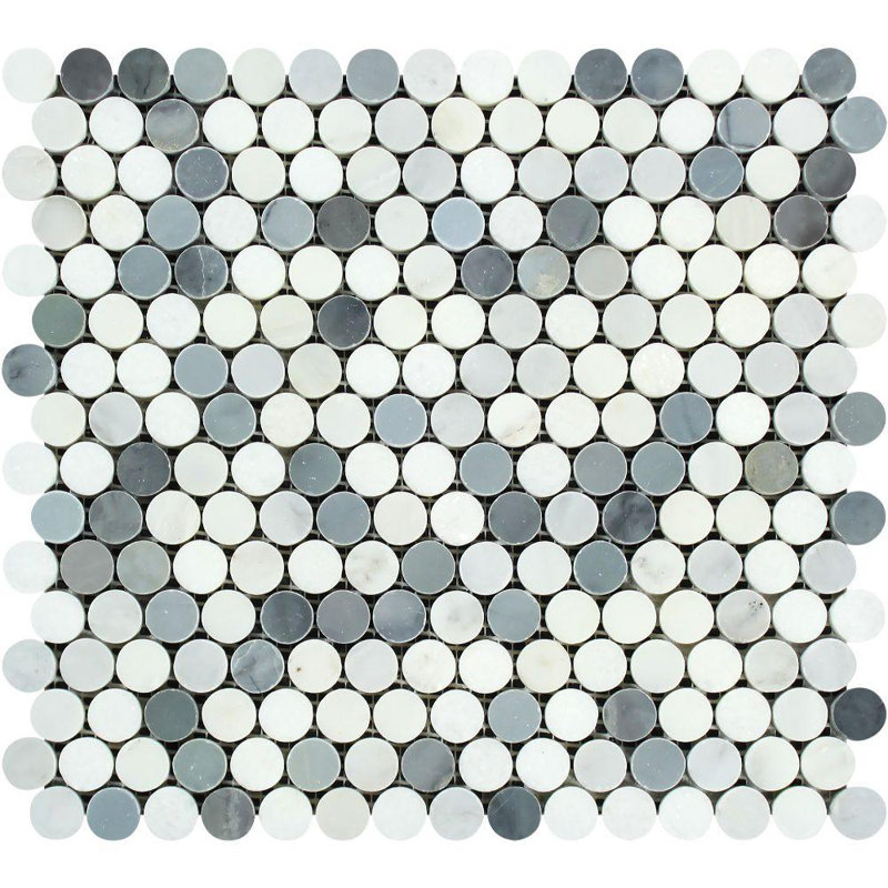 Marble Penny Round Mosaic Wall & Floor Tile