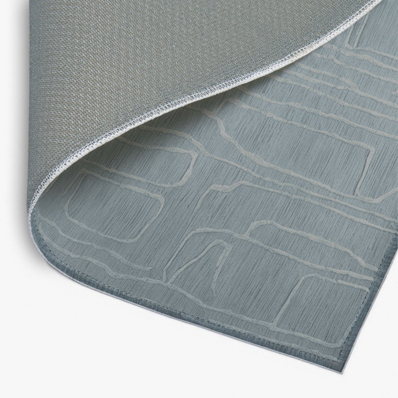 Tapis gris abstrait intérieur et extérieur, Rectangulaire 2 pi x 3 pi
