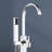 Topcraft Single Handle Floor Mounted Freestanding Tub Faucet with Handheld Shower, Chrome-87221794