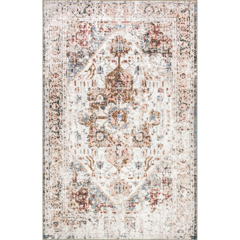 Anjelica SpinClean Reversible Machine Washable Area Rug, Rectangle 4' x 6'