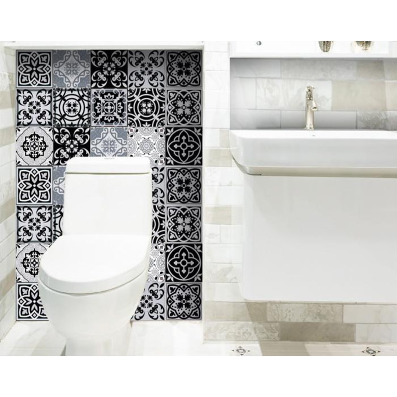 Carreau de mosaïque auto-adhésif en vinyle 5 po x 5 po