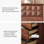 Armoire d'appoint en noyer massif