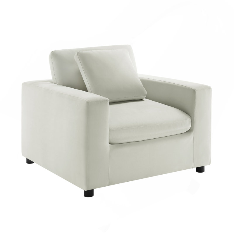 Fauteuil moderne ivoire