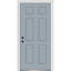 Porte extérieure simple en acier à 6 panneaux peints-98953329-98953334-98953330
