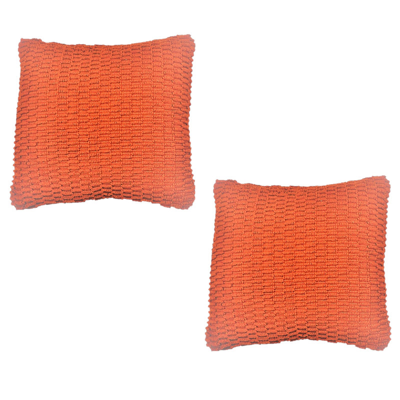 Housse de coussin en coton Oriole, Poivron orange