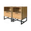 Nanticoke 39.8cm W Particle Board / Chipboard Bedside Table