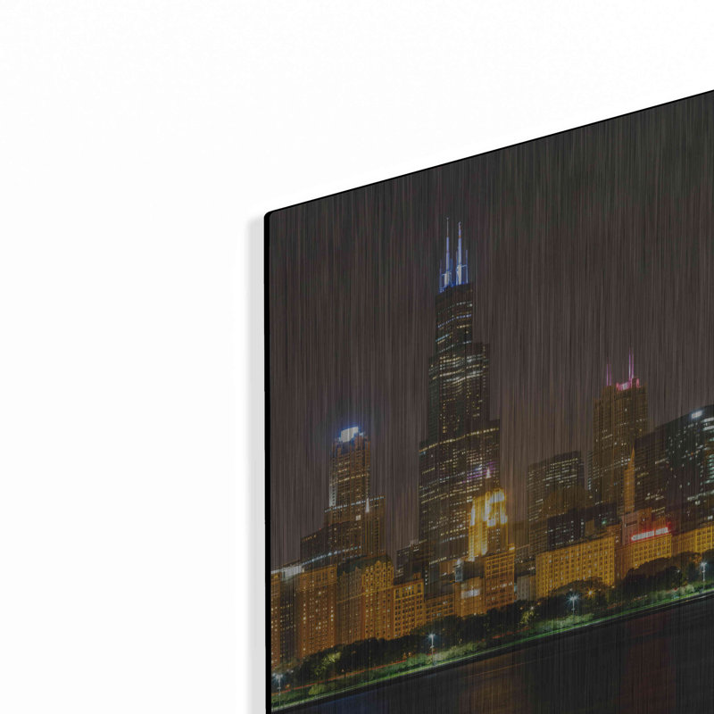 «Chicago Cityscape Baseball» par AKG, H 12 po x l 36 po