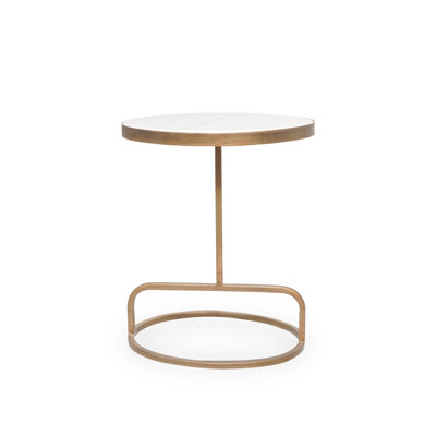 Table d'appoint en marbre Luxe Halo