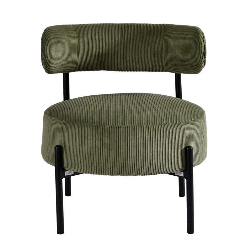 Fauteuil d'appoint en velours côtelé Bellatrix