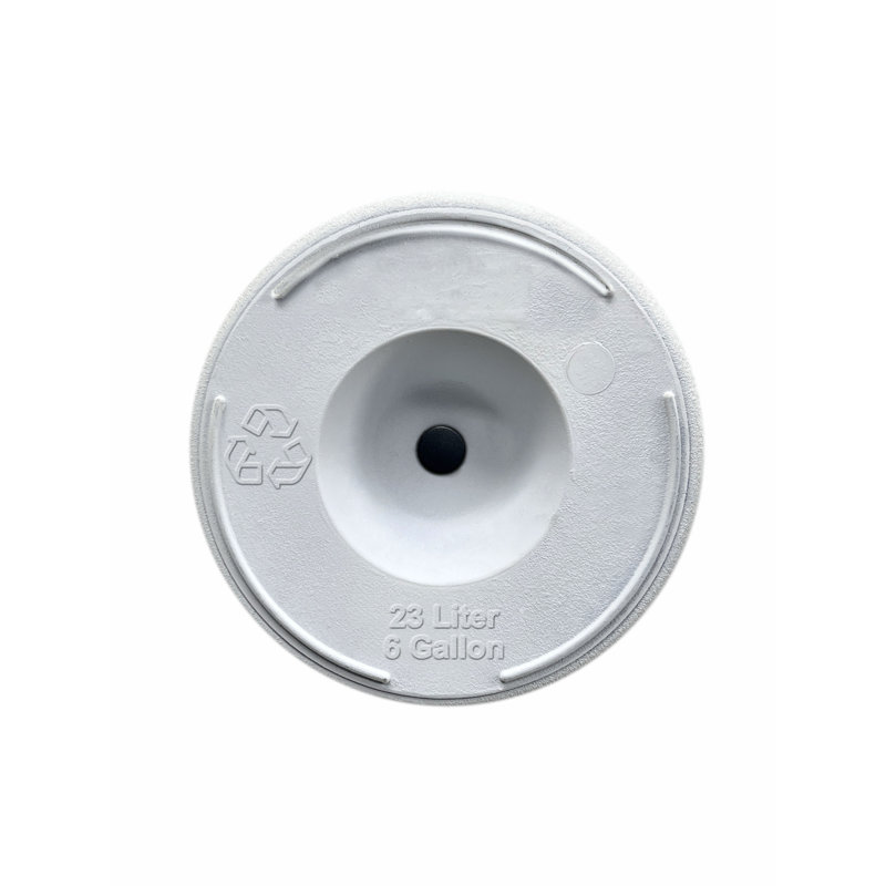 White 20.5" Weather-Resistant Round Outdoor Planter