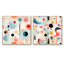 Connon - Ensemble de 2 collages carrés à formes abstraites-101846630-101846629