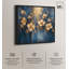 Art floral élégant sur toile luxueuse avec fleurs dorées par Art Remedy-107779129-107779122