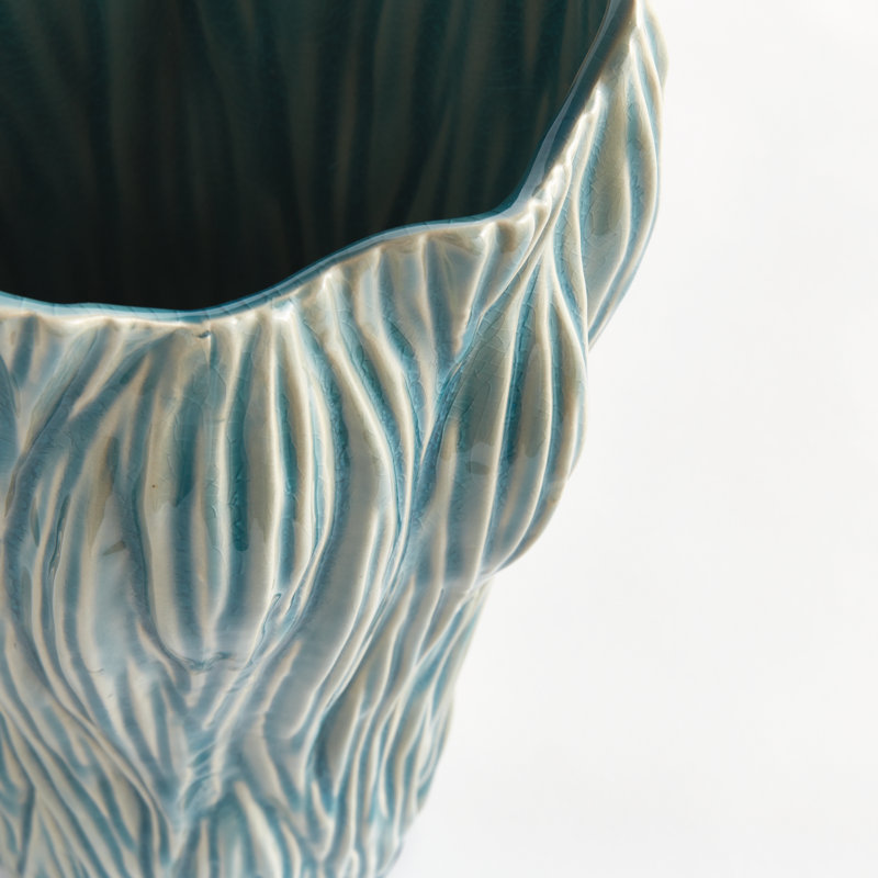 Annabelle Handmade Ceramic Table Vase, 16" H x 10" W x 10" D