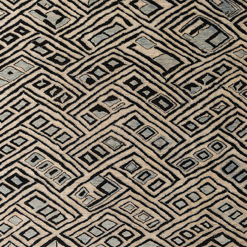 Abstract Indoor Rug, Square 6'