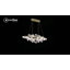 Clayton Glass Florets LED Chandelier