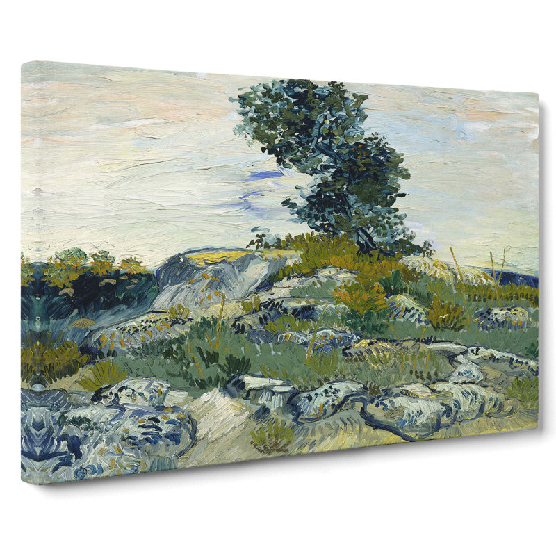 The Rocks by Vincent Van Gogh - Wrapped Canvas, 50cm H x 76cm W x 3cm D