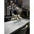 Sloped Glass Planter With White Magnolias