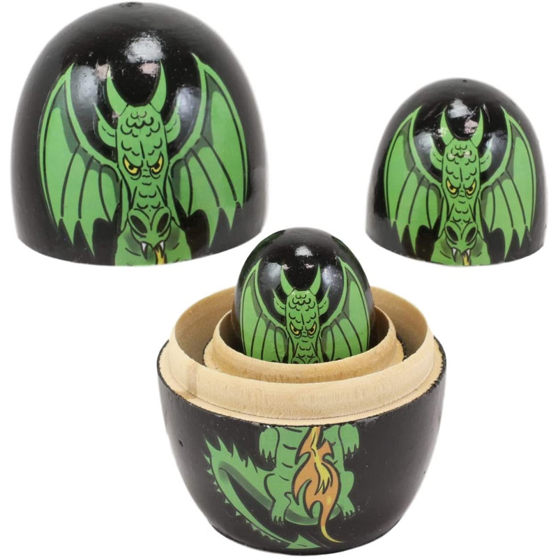 Ensemble de figurine en bois matryoshka babushka pour l’extérieur 5 pièces imaginaire Nurullah