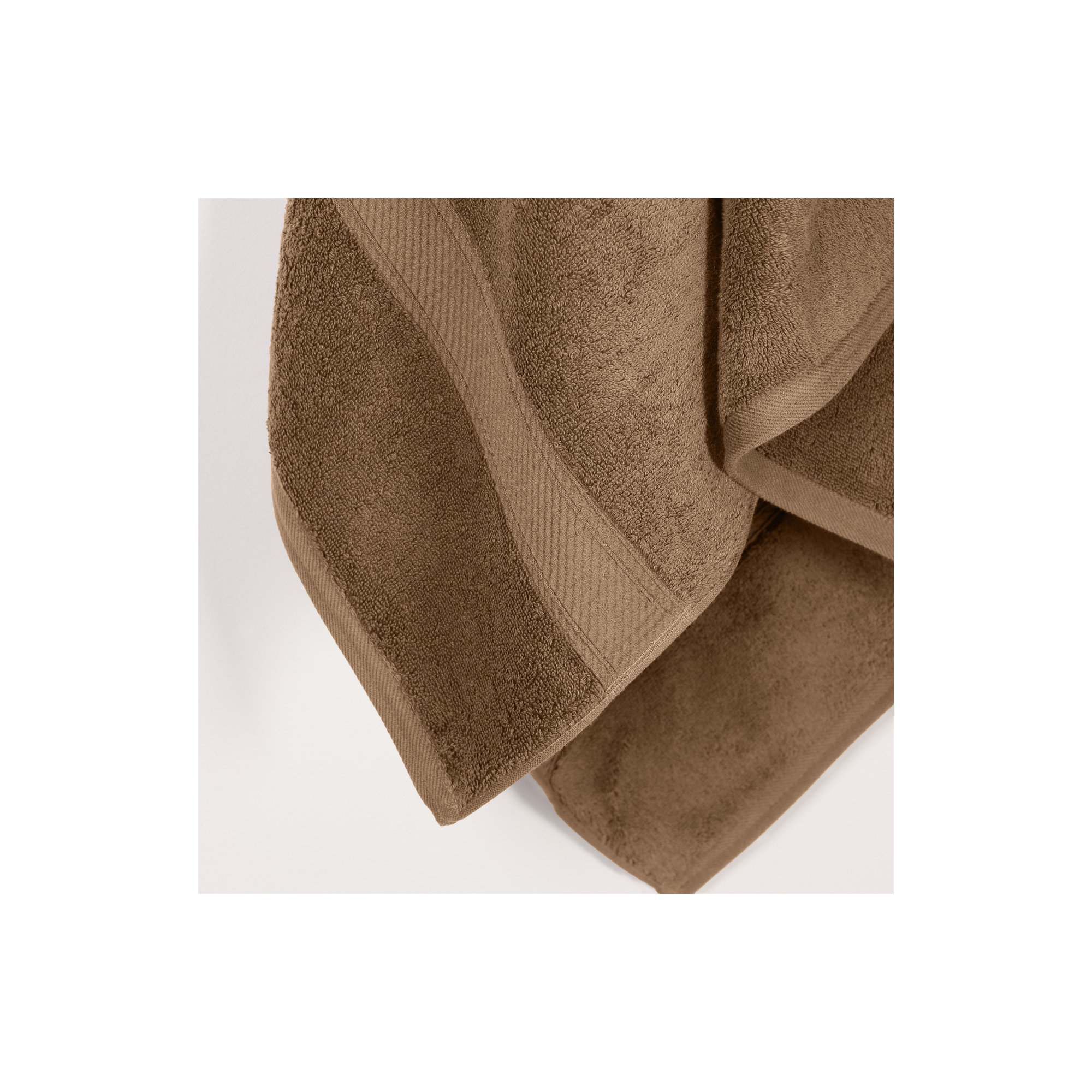 Renata 800 GSM 2 Piece Certified Egyptian Cotton Bath Towel Set , Latte