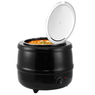 10.5/13.7 Quarts Commercial Soup Warmer with Stainless Steel Removable Insert Pot for Buffet, Party, Catering, Restaurant