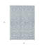 Tapis intérieur lavable damassé bleu 8 pi x 10 pi