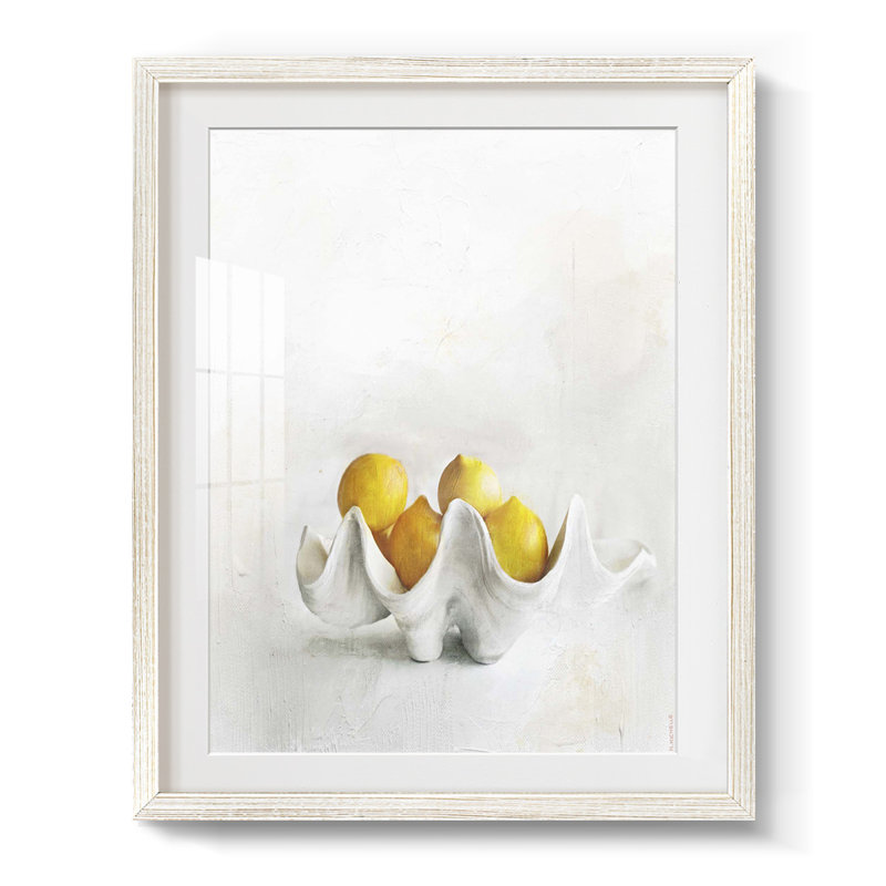 Citrons - impression encadrée, H 25,5 po x l 17,5 po, Blanc
