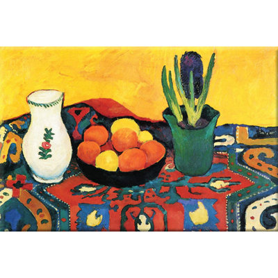 «Still Life with Hyacinthe» par August Macke, reproduction d'art sur toile