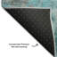 Cerrito AMF562 Machine Washable Premium Teal Area Rug-104098230