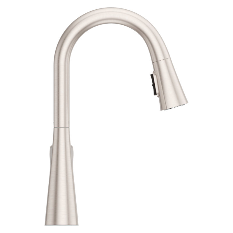 Talega Brushed Nickel Pull-Down Kitchen Faucet with Spray
