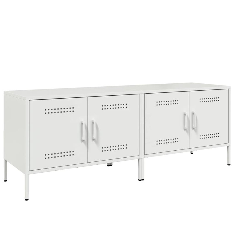Alejandria TV Stand for TVs up to 24", Highgloss Sand Grey