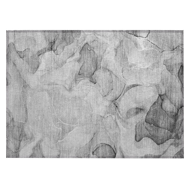 Tapis extérieur lavable antidérapant 2 pi x 3 pi gris