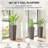 Flower Boxs,Set of 2 Flower Pots,Tall Planters-1651141811