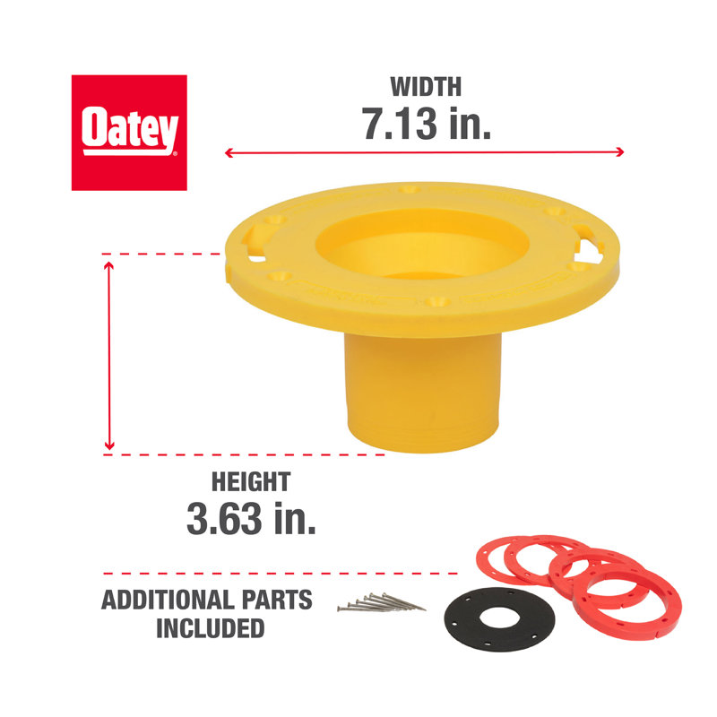 Set-Rite 0.25"-1.63" Surface Mount Toilet Flange Extender Kit