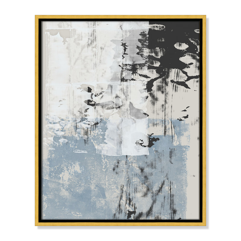 «Reflections In Blue II» par Isabelle Z, Or, H 21,5 po x l 17,5 po