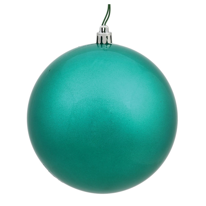 Ornement boule des Fêtes, Bleu sarcelle, H 2,4 po x l 2,4 po x P 2,4 po