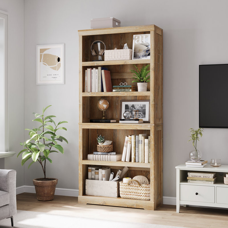 Patrick Shelves Bookcase, Light Brown