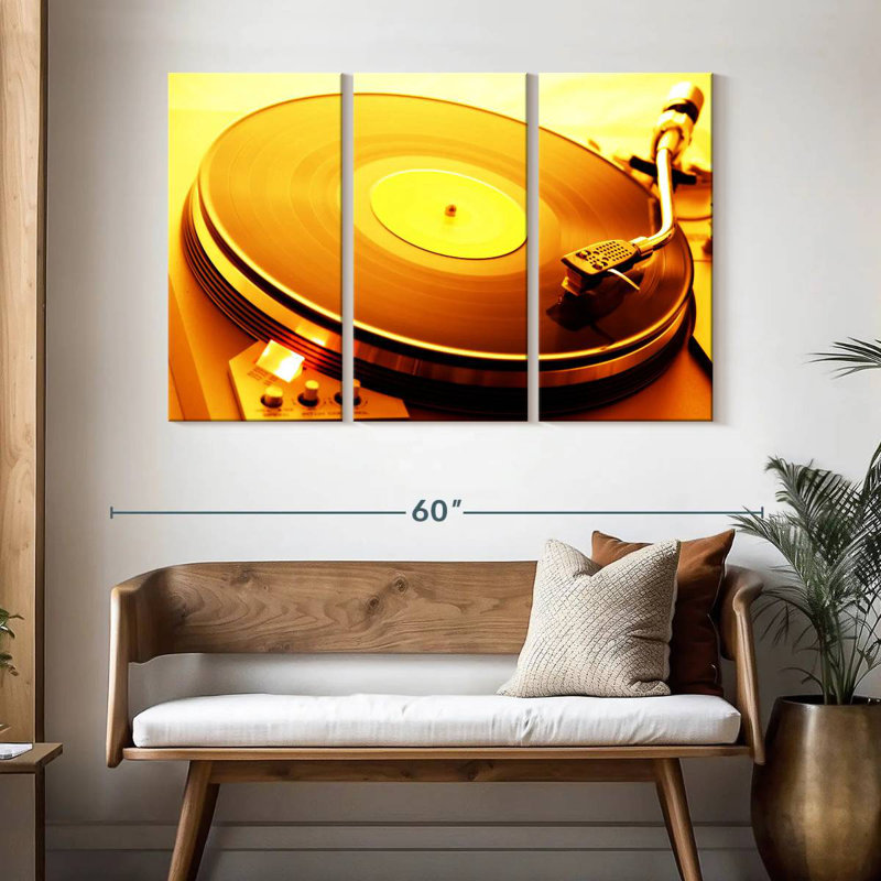 Abarca Vinyl Record Music Player, 32" H x 50" W