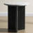 Anisur Wood Round End Table with Terrazzo Top