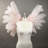 Large Ostrich Feather Wings - Light Pink