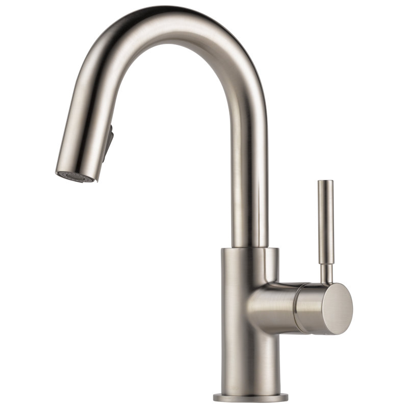 Solna® Single Handle Pull-Down Prep Faucet, Stainless