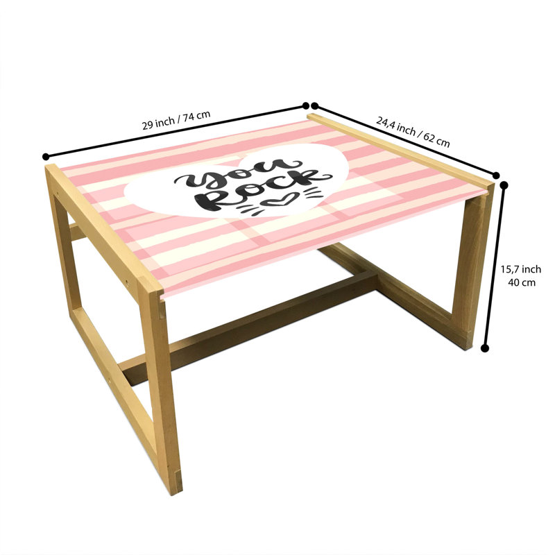 Jaderrick Trestle Coffee Table, 40cm H x 74cm W x 62cm D