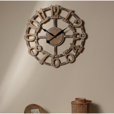 Gillian Manufactured Wood Wall Clock