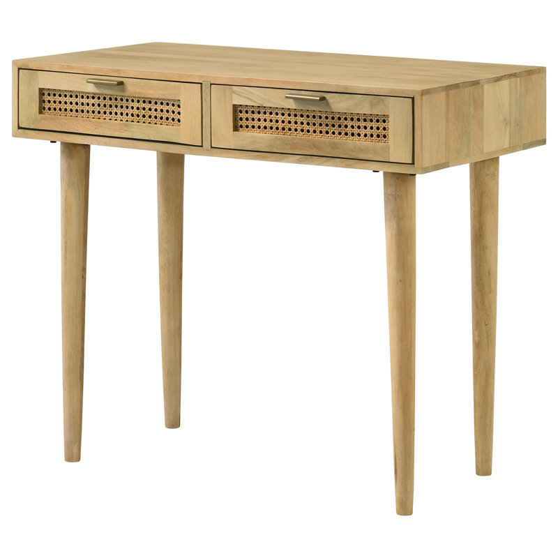 Demetres 2-drawer Entryway Console Accent Table Natural