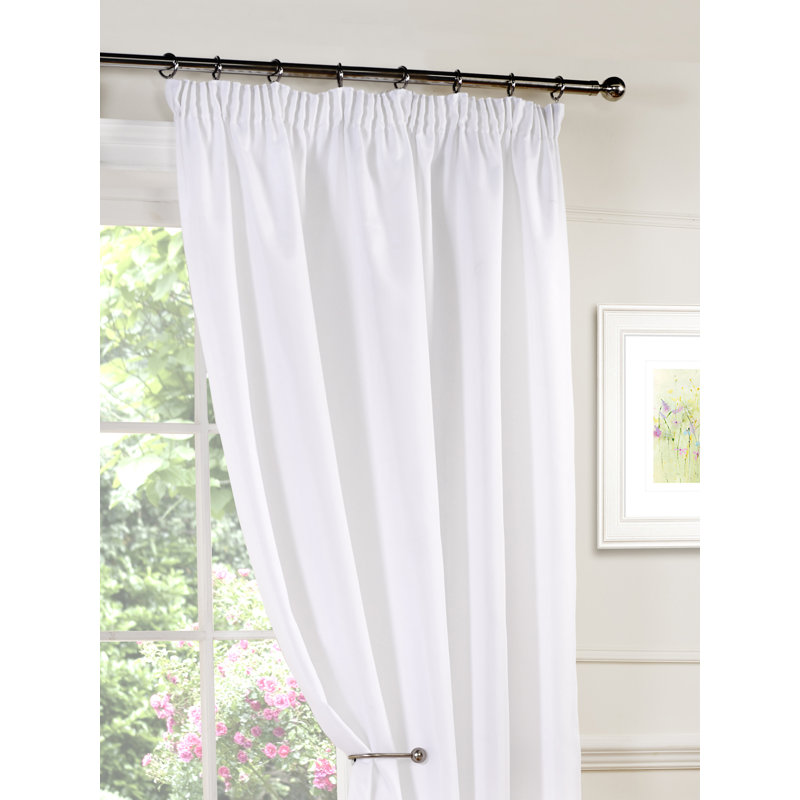 Leonie Sheer Curtain Pair, 117  W x 137 D cm