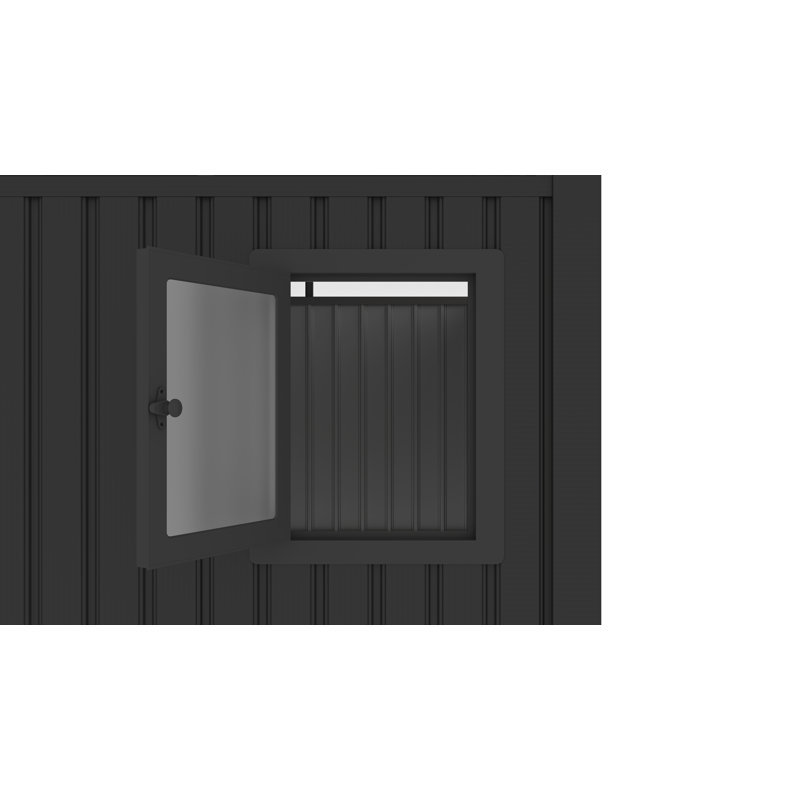 Abri de jardin en métal Penguin Arvada 9,5 pi x 10,3 pi - gris foncé
