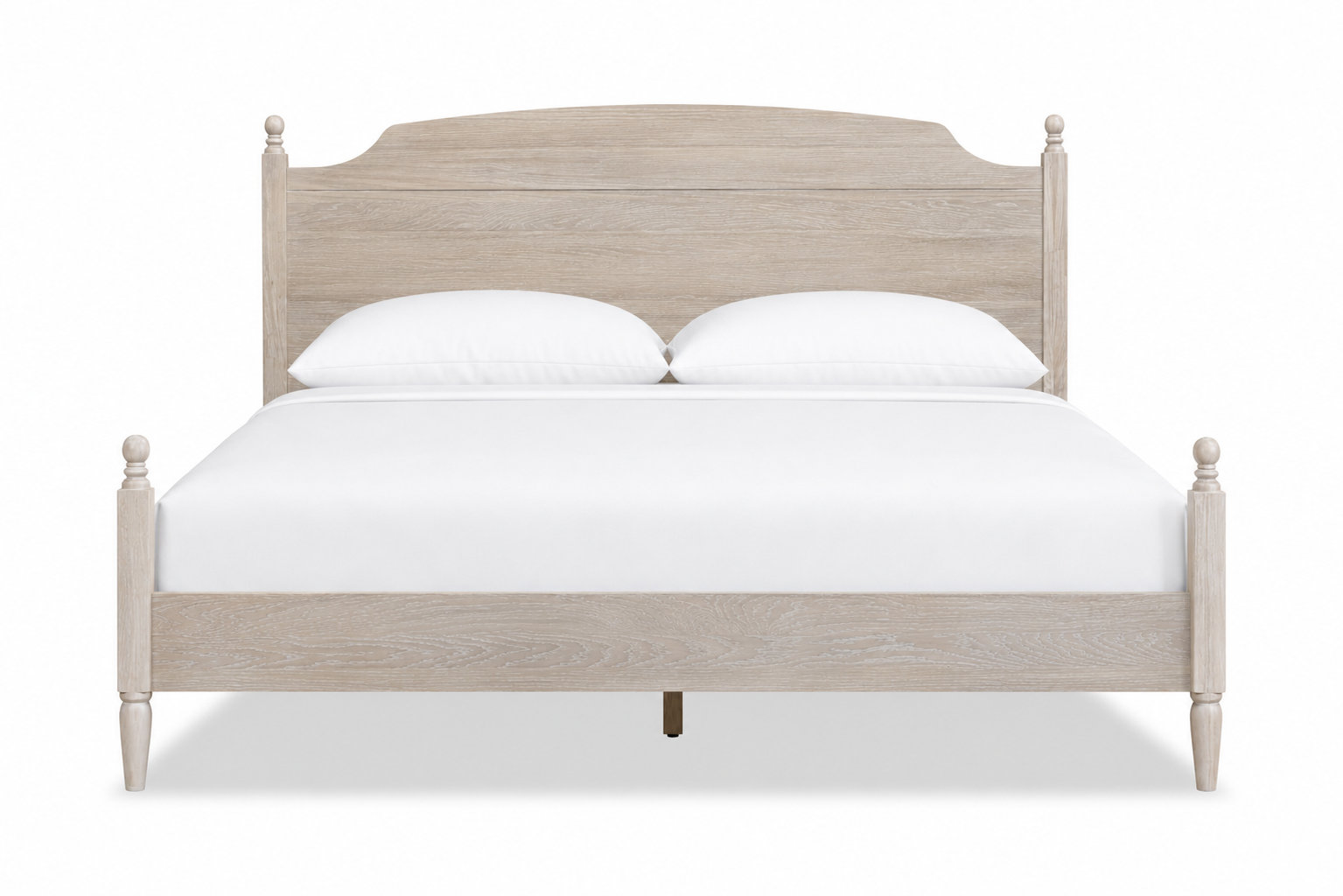 Schilling Four Poster Oak Bed, White, King